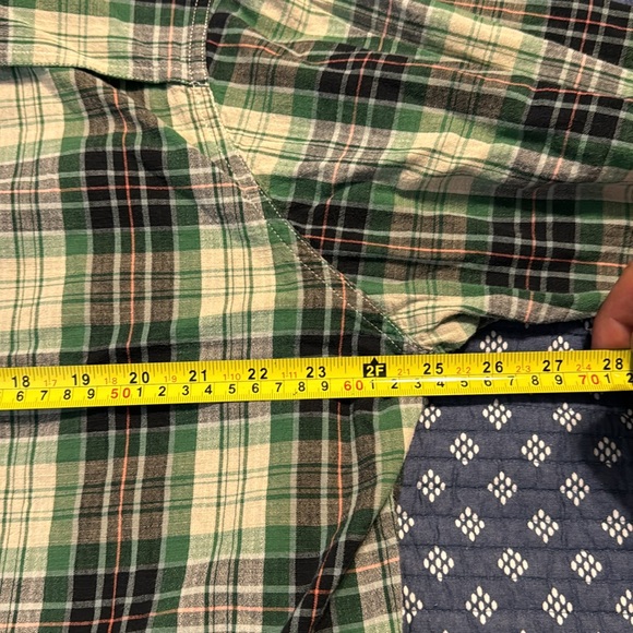 Croft & Barrow Shirt Men XXL Green Quick Dry Plaid Long Sleeve Button Up Adult - Picture 4 of 5